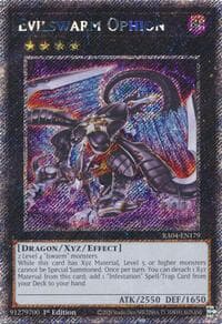 Evilswarm Ophion (Platinum Secret Rare): Quarter Century Stampede