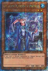 Spellbook Magician of Prophecy (Quarter Century Secret Rare): Quarter Century Stampede