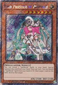 High Priestess of Prophecy (Platinum Secret Rare): Quarter Century Stampede