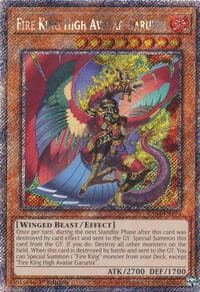Fire King High Avatar Garunix (Platinum Secret Rare): Quarter Century Stampede