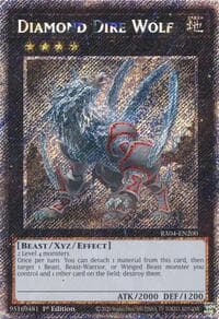 Diamond Dire Wolf (Platinum Secret Rare): Quarter Century Stampede