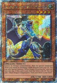 White Dragon Wyverburster (Quarter Century Secret Rare): Quarter Century Stampede
