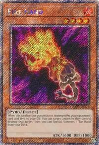Fire Hand (Platinum Secret Rare): Quarter Century Stampede