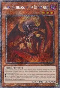Scarm, Malebranche of the Burning Abyss (Platinum Secret Rare): Quarter Century Stampede