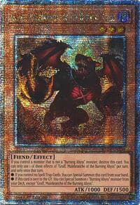Graff, Malebranche of the Burning Abyss (Quarter Century Secret Rare): Quarter Century Stampede