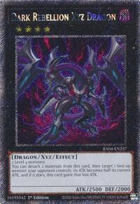 Dark Rebellion Xyz Dragon (Platinum Secret Rare): Quarter Century Stampede