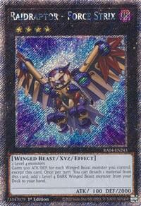 Raidraptor - Force Strix (Platinum Secret Rare): Quarter Century Stampede