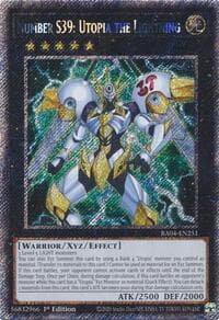 Number S39: Utopia the Lightning (Platinum Secret Rare): Quarter Century Stampede