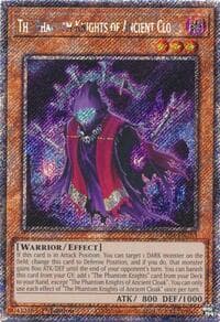 The Phantom Knights of Ancient Cloak (Platinum Secret Rare): Quarter Century Stampede