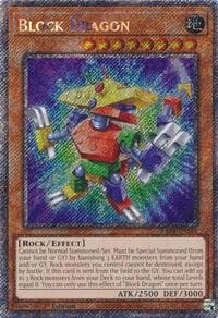 Block Dragon (Platinum Secret Rare): Quarter Century Stampede