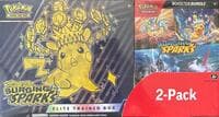 Costco Pokemon Surging Sparks 2-Pack Trainer Box and Booster Bundle: Miscellaneous Cards & Products