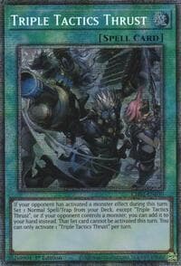 Triple Tactics Thrust (Starlight Rare): THE CHRONICLES DECK: The Fallen & The Virtuous (All-Foil Edition)