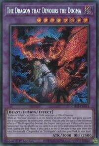 The Dragon that Devours the Dogma (Secret Rare): THE CHRONICLES DECK: The Fallen & The Virtuous (All-Foil Edition)