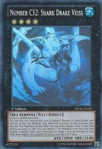 Number C32: Shark Drake Veiss (Ghost Rare): Abyss Rising