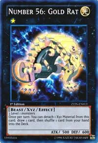 Number 56: Gold Rat: 2013 Zexal Collection Tin