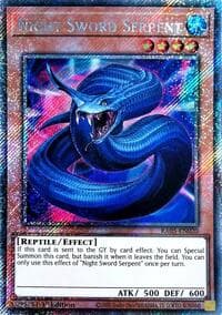 Night Sword Serpent (Platinum Secret Rare): Rarity Collection 5