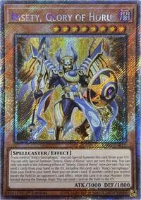 Imsety, Glory of Horus (Platinum Secret Rare): Rarity Collection 5