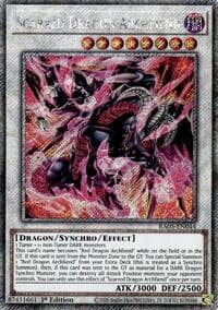 Scarred Dragon Archfiend (Platinum Secret Rare): Rarity Collection 5