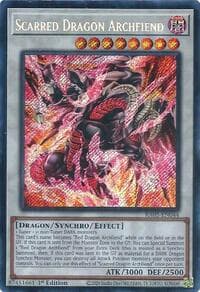 Scarred Dragon Archfiend (Secret Rare): Rarity Collection 5