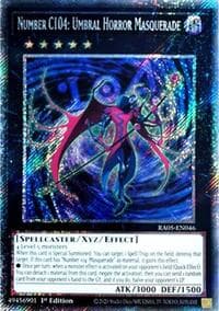 Number C104: Umbral Horror Masquerade (Platinum Secret Rare): Rarity Collection 5