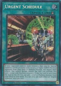 Urgent Schedule (Secret Rare): Rarity Collection 5