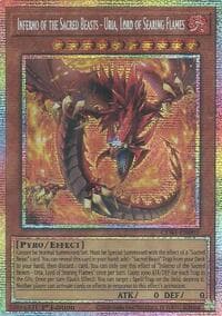 Inferno of the Sacred Beasts - Uria, Lord of Searing Flames (Starlight Rare): Chaos Origins