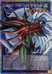 Favorite HERO Flame Wingman (Starlight Rare) (Extended Art): Magnificent Monsters