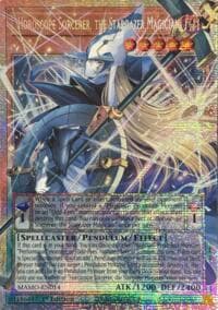 Horoscope Sorcerer, the Stargazer Magician (Starlight Rare) (Extended Art): Magnificent Monsters