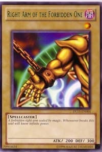 Right Arm of the Forbidden One (Green): Duelist League Promo