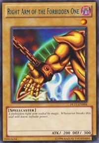 Right Arm of the Forbidden One (Blue): Duelist League Promo