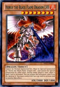 Horus the Black Flame Dragon LV8 (Green): Duelist League Promo