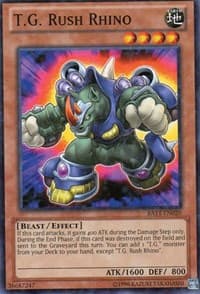 T.G. Rush Rhino (Starfoil): Battle Pack Tournament Prize Cards