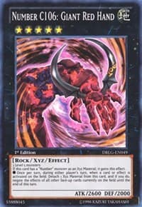Number C106: Giant Red Hand: Dragons of Legend