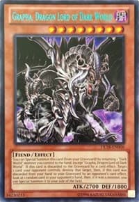 Grapha, Dragon Lord of Dark World (Green): Duelist League Promo