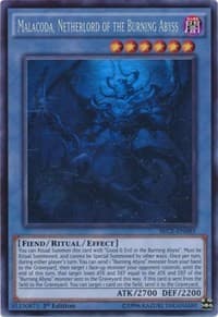 Malacoda, Netherlord of the Burning Abyss (Ghost Rare): Secrets of Eternity