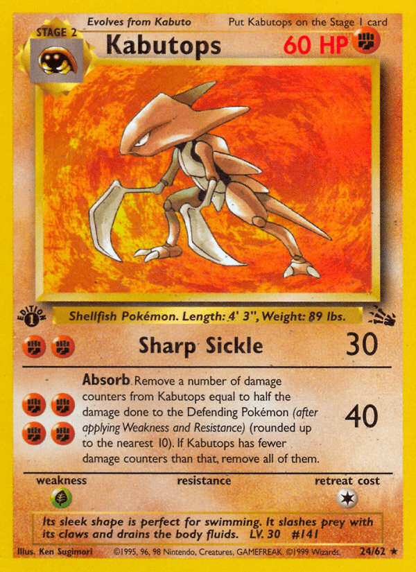 Kabutops: Fossil