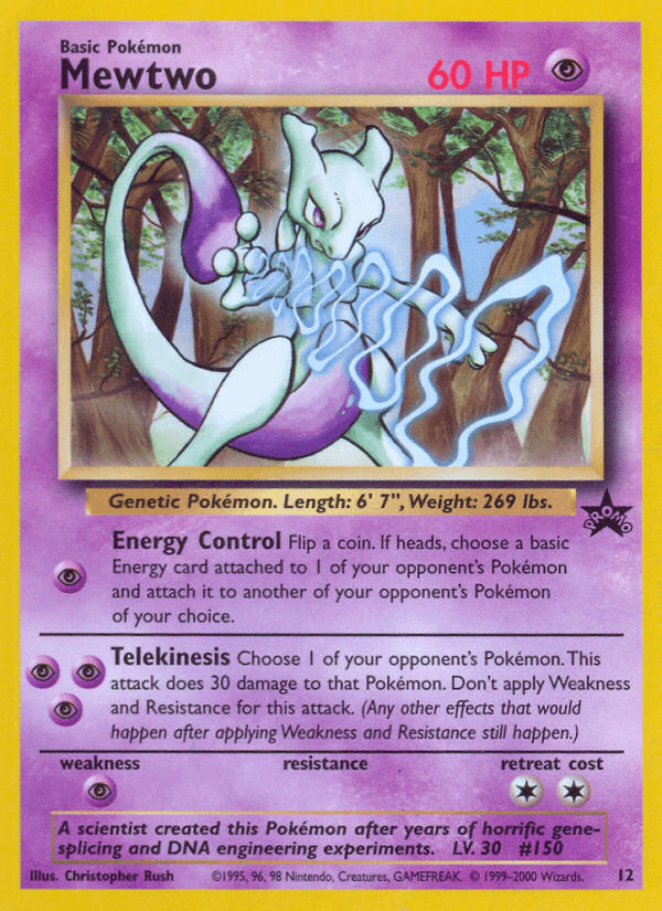Mewtwo: Wizards Black Star Promos