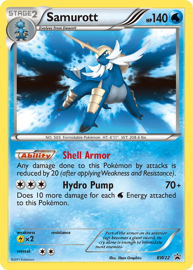 Samurott: BW Black Star Promos