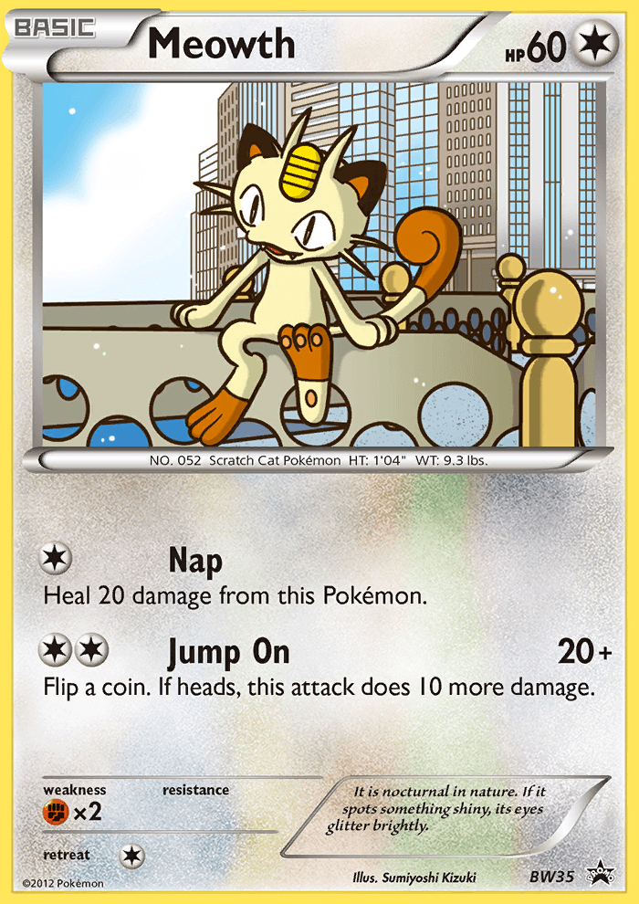 Meowth: BW Black Star Promos