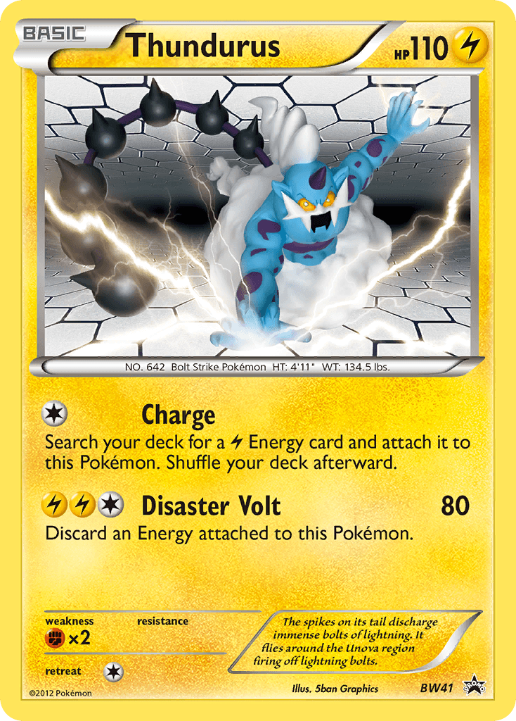 Thundurus: BW Black Star Promos