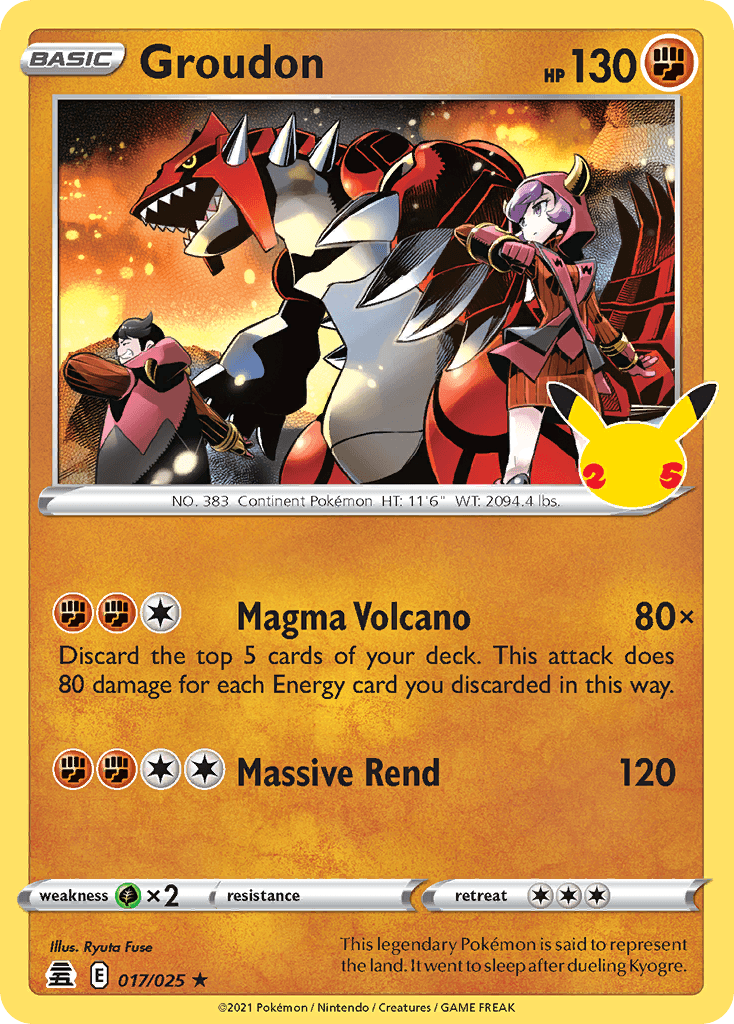 Groudon: Celebrations