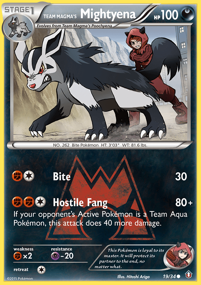 Team Magma's Mightyena: Double Crisis
