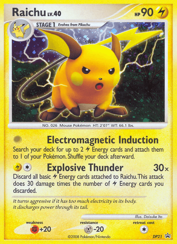 Raichu: DP Black Star Promos