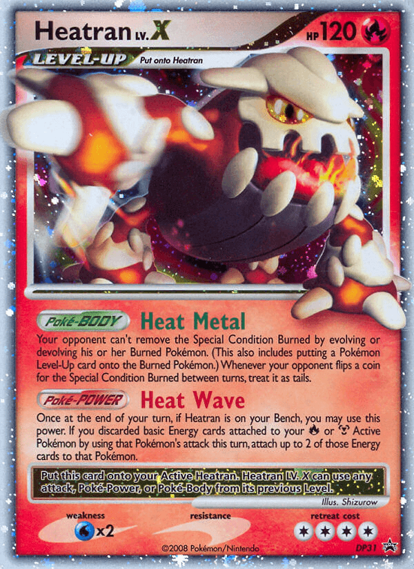 Heatran LV.X: DP Black Star Promos