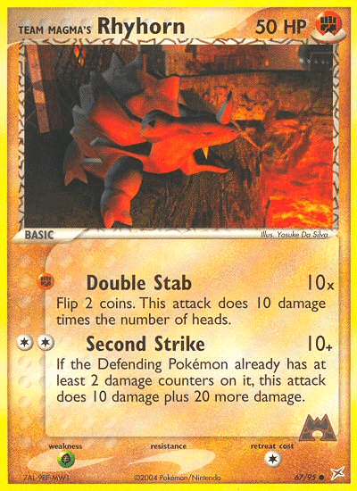 Team Magma's Rhyhorn: Team Magma vs Team Aqua