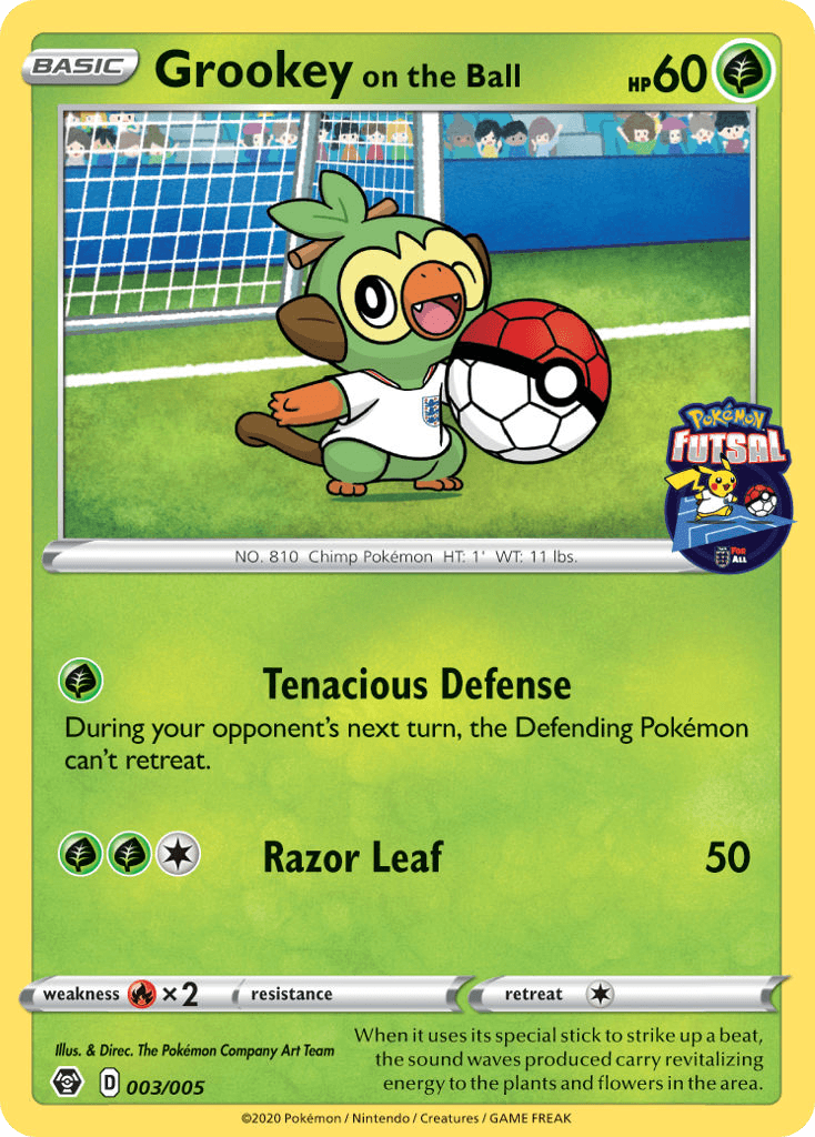 Grookey on the Ball: Pokémon Futsal Collection