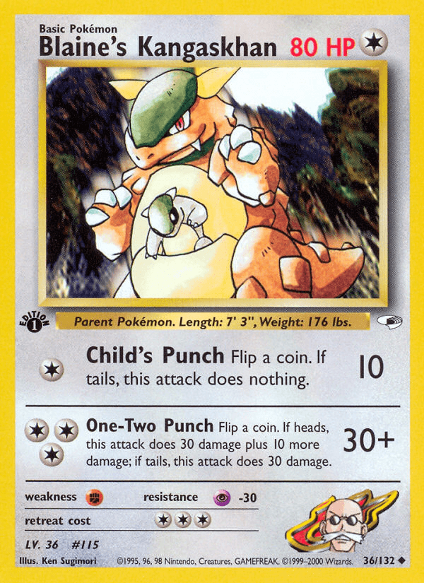 Blaine's Kangaskhan: Gym Heroes