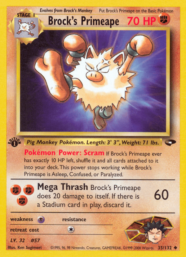 Brock's Primeape: Gym Challenge