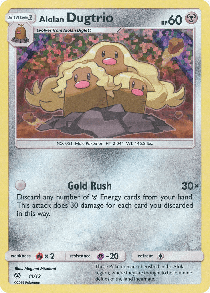 Alolan Dugtrio: McDonald's Collection 2019