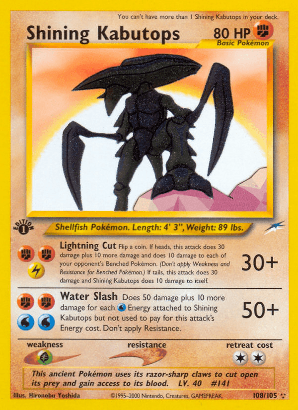 Shining Kabutops: Neo Destiny